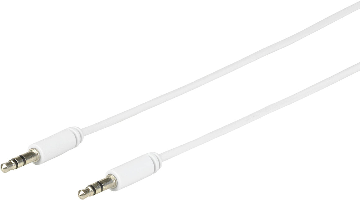 Cablu mini JACK 3.5 mm tata tata 2m alb eSTUFF