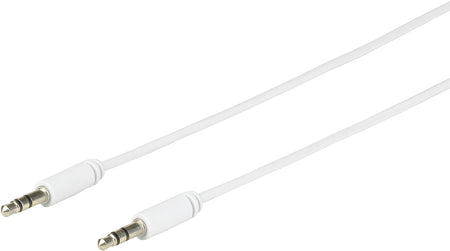 Cablu mini JACK 3.5 mm tata tata 2m alb eSTUFF