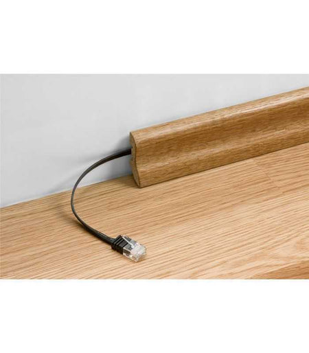 Cablu plat Cat6A UTP 3m 500MHz RJ45 cupru galben Goobay