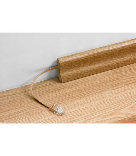 Cablu plat Cat6A UTP 3m 500MHz RJ45 cupru galben Goobay