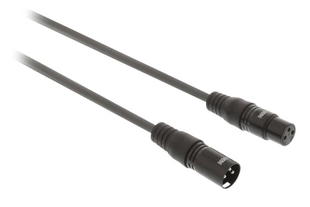 Cablu prelungitor audio Stereo XLR XLR 3-Pini tata - XLR 3-Pini mama 0.5m Gri SWEEX
