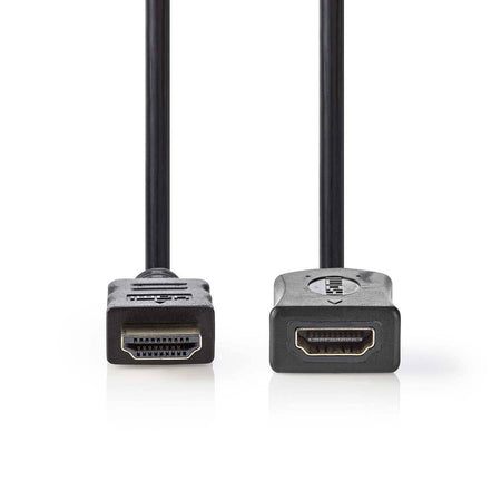 Cablu prelungitor HDMI tata - HDMI mama HighSpeed Ethernet contacte aurite 2m Nedis