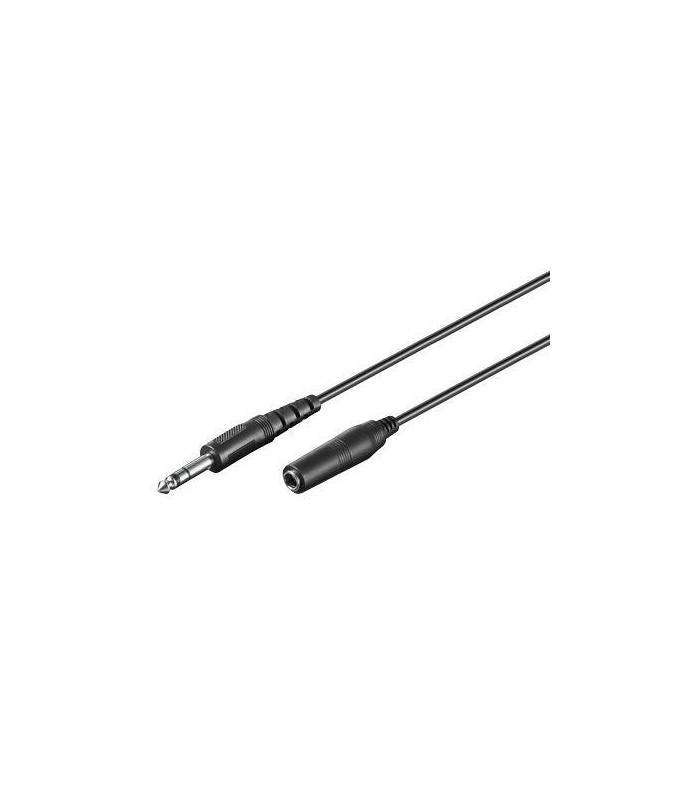Cablu prelungitor Jack 6.35 mm 5m stereo Goobay
