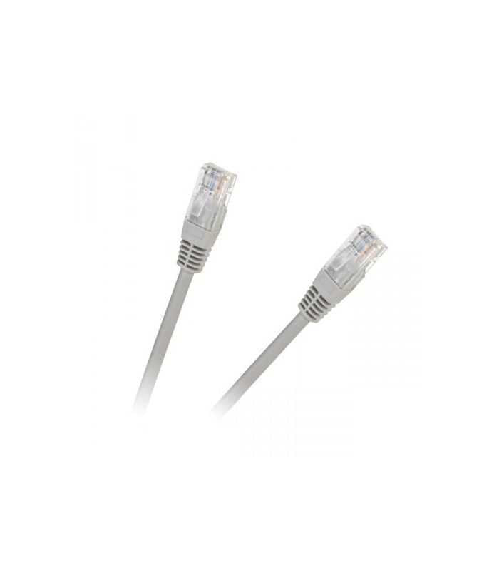 Cablu retea patch cord CAT5e UTP 7.5m 2x RJ45 neecranat CCA gri