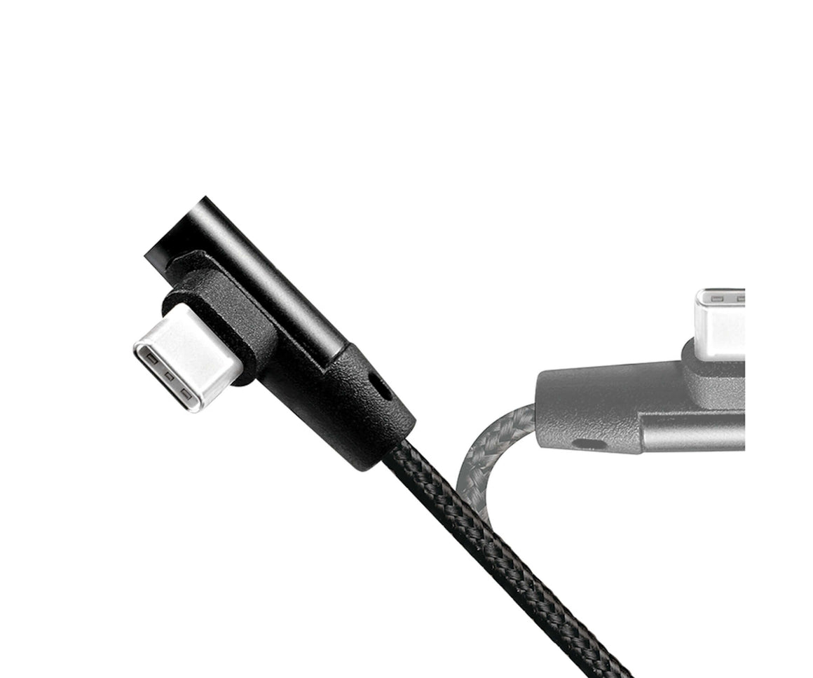 Cablu USB 2.0 A mufa tata - USB Type C mufa tata in unghi 0.3m LOGILINK CU0137