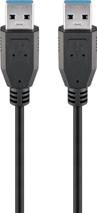 Cablu USB 3.0 5m USB A tata - USB A tata SuperSpeed 5Gbit/s negru Goobay