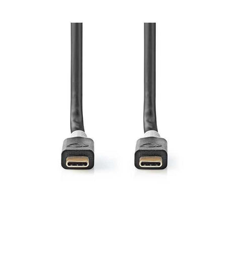 Cablu USB 3.2 Gen 2x2 type C tata-tata 1m 100W 5A 20Gbps antracit Nedis