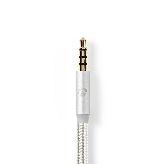 Cablu USB TYPE C tata - Jack 3.5 mm tata 1m aurit argintiu Nedis