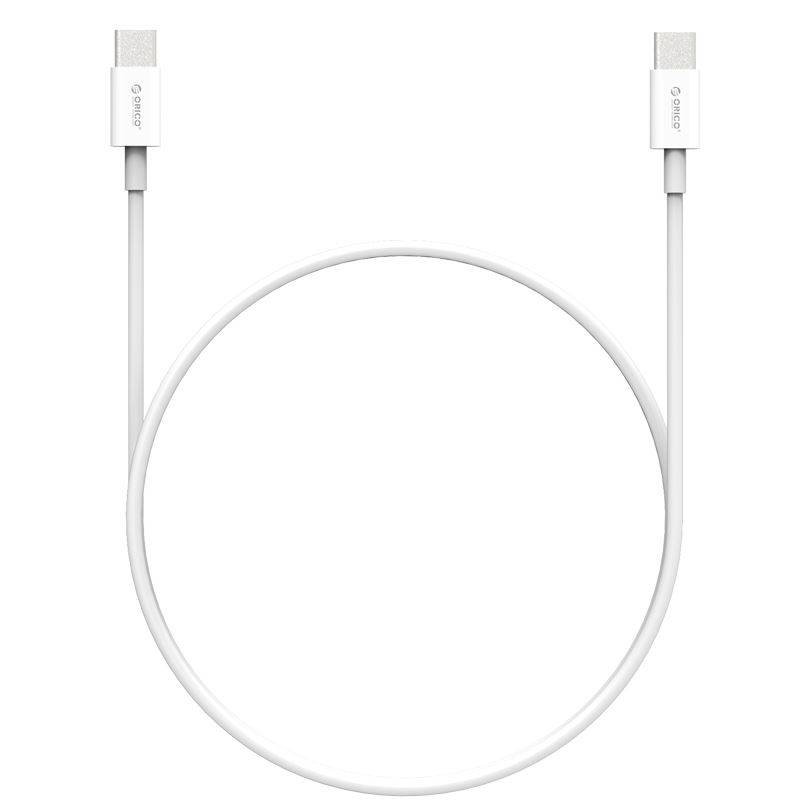 Cablu USB type C tata-tata 1m alb Orico BCU-10
