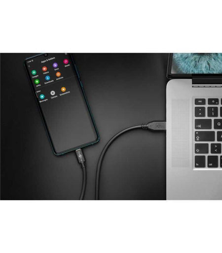Cablu USB type C tata - USB 3.0 tata 3m negru Goobay