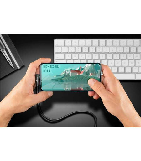 Cablu USB type C unghi 90 grade la USB A 3.0 2m Goobay