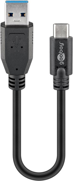 Cablu USB TYPE C - USB A 3.0 15cm sincronizare incarcare Super Speed 5Gbit/s cupru Goobay