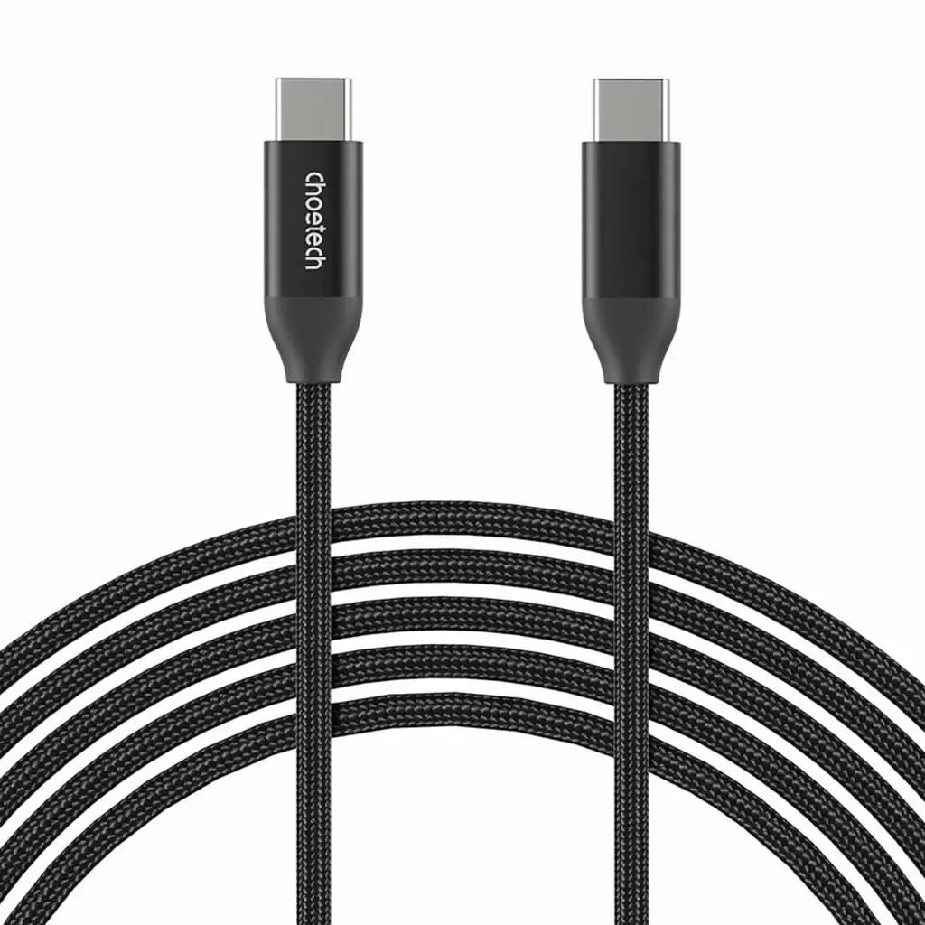 Cablu USB type C - USB type C PD 240W 2m negru textil Choetech XCC-1036-BK