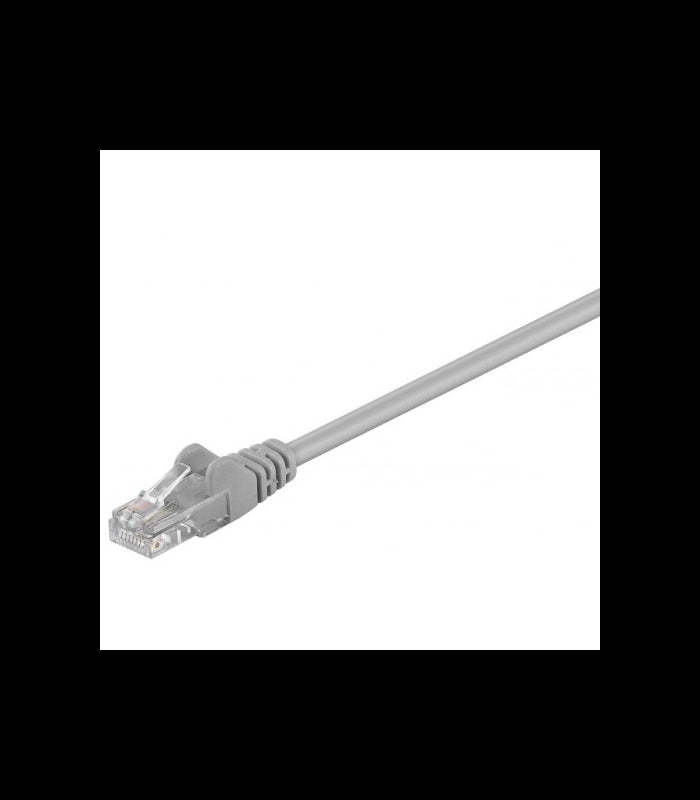 Cablu UTP 5m patchcord retea CCA CAT5e 2x RJ45 neecranat gri Goobay