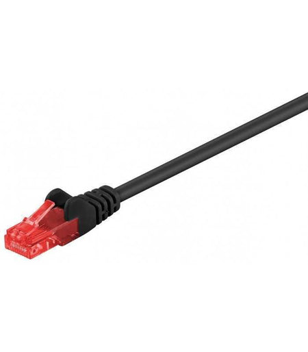 Cablu UTP Cat6 mufat 3m patch cord negru Goobay