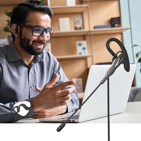 Casti Headset In-Ear USB-A/USB type C 1.8m negru Nedis CHSTUM210BK