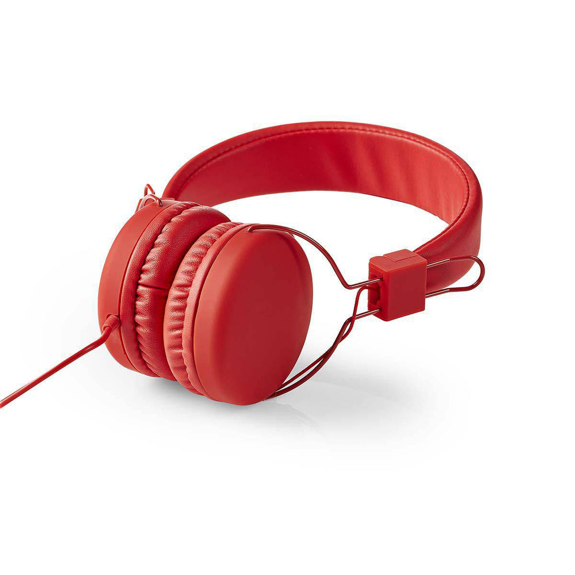Casti multimedia cu microfon 1.2m rosu NEDIS