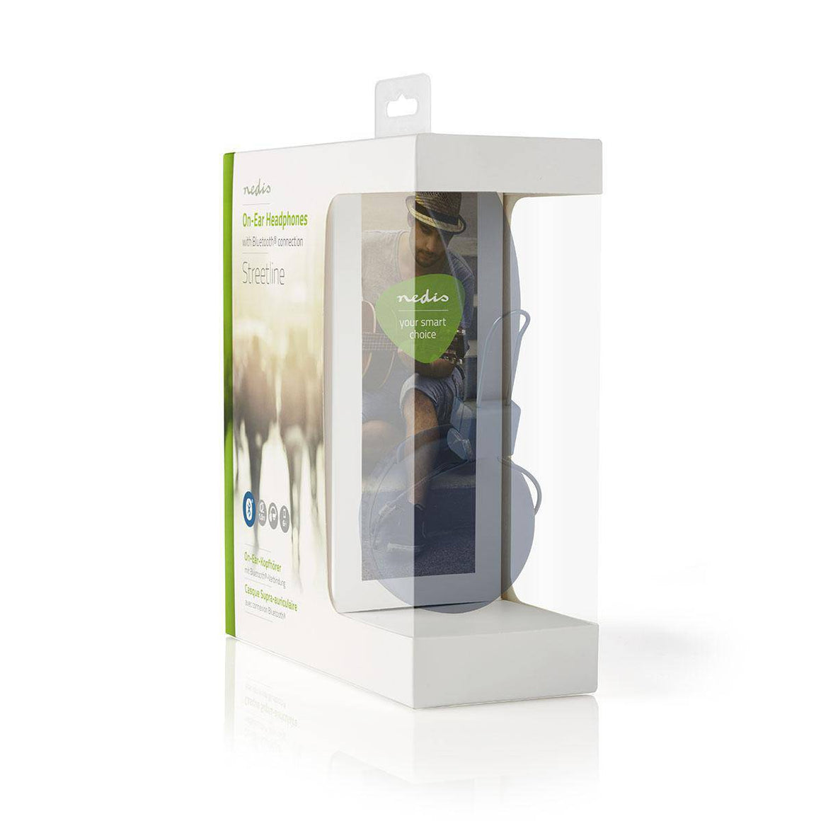 Casti multimedia cu microfon 1.2m rosu NEDIS