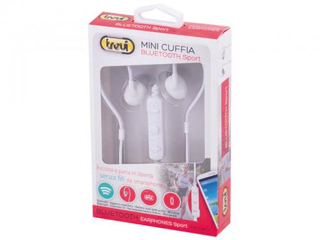 Casti sport Bluetooth cu microfon HMP 1218 BT alb Trevi