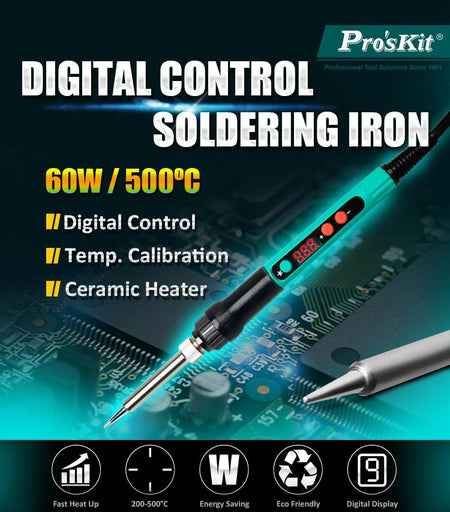 Ciocan de lipit afisaj digital control temperatura 60W Pro`sKit SI-186F