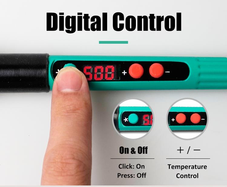 Ciocan de lipit afisaj digital control temperatura 60W Pro`sKit SI-186F