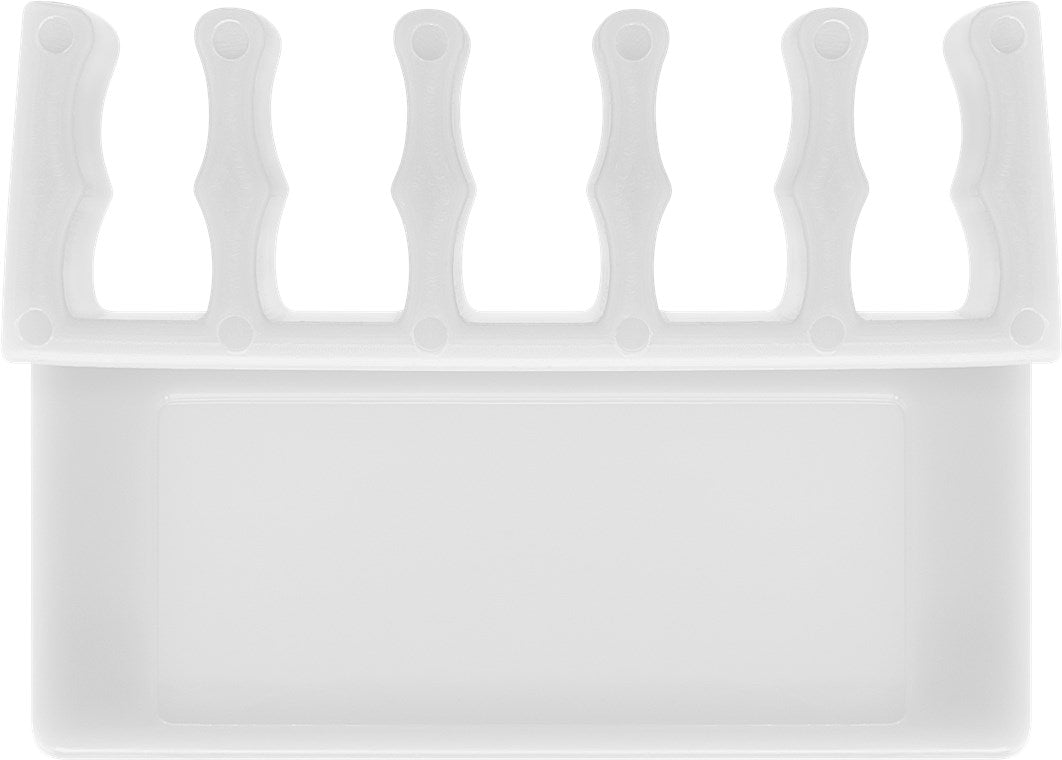 Cleme pentru gestionarea cablurilor cu 5 sloturi Goobay set 2buc alb