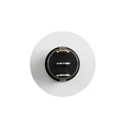 Comutator basculant ON-OFF cu retinere 1 contact 12V 20A cu LED verde incastrare 20 mm