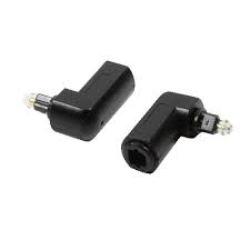 Conector audio fibra optica adaptor mufa tata-mama la 90 grade Toslink LOGILINK CA1017