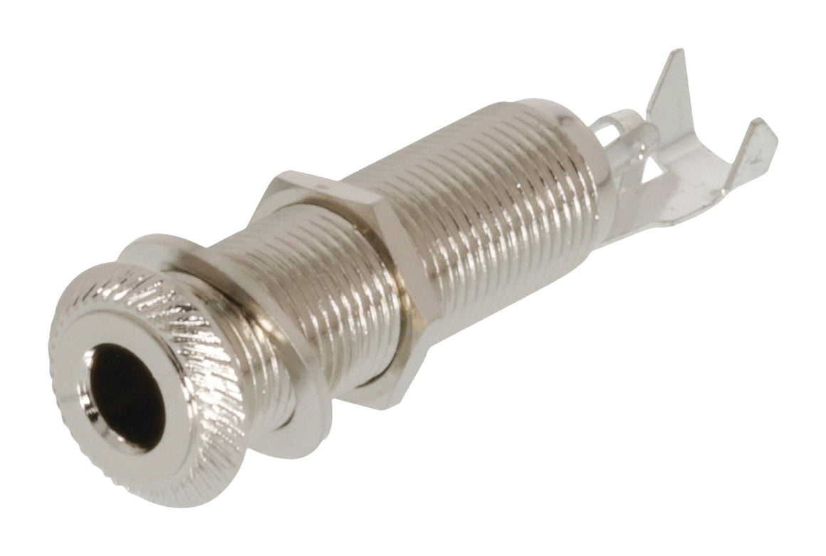 Conector JACK 6.35 mm stereo mama pentru panou gros Neutrik