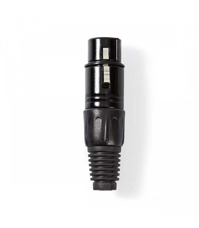 Conector XLR 3-Pin mama negru Nedis