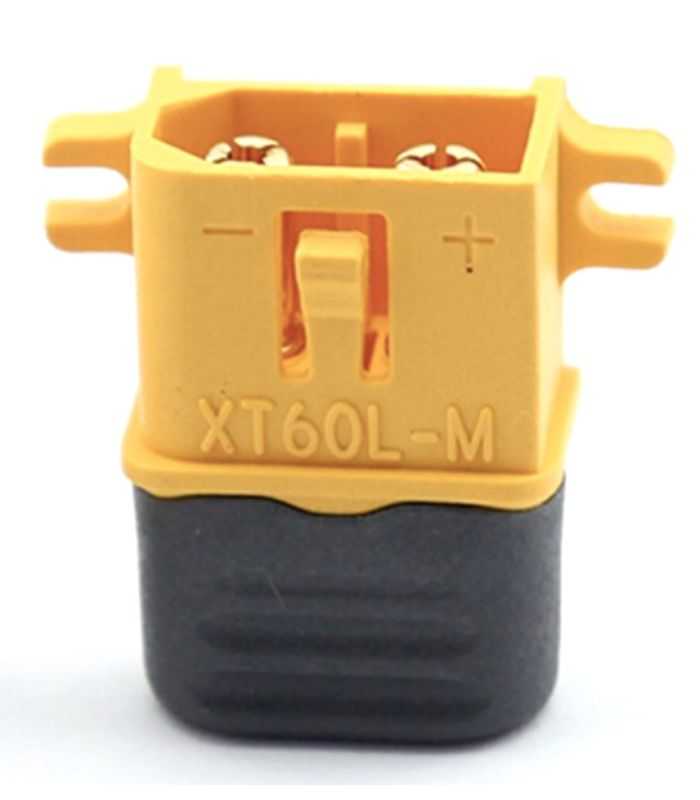Conector XT60 alimentare DC mufa tata 2pin lipire galbena AMASS XT60L-M