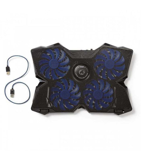 Cooler Laptop Gaming cu 4 ventilatoare compatibil 15-19" USB Nedis