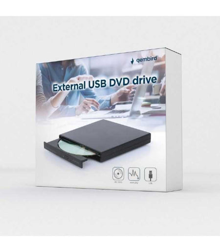 DVD-RW extern GEMBIRD interfata USB 2.0 argintiu DVD-USB-04