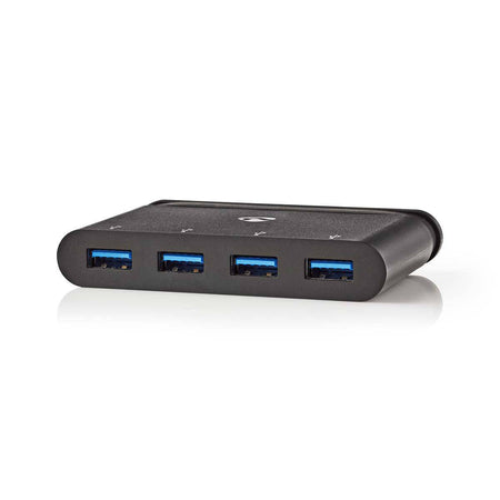 Hub Computer USB Type C - 4x USB 3.0 negru Nedis