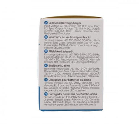 Incarcator pentru acumulatori plumb acid 6V / 12V 1000mAh cu debransare Well