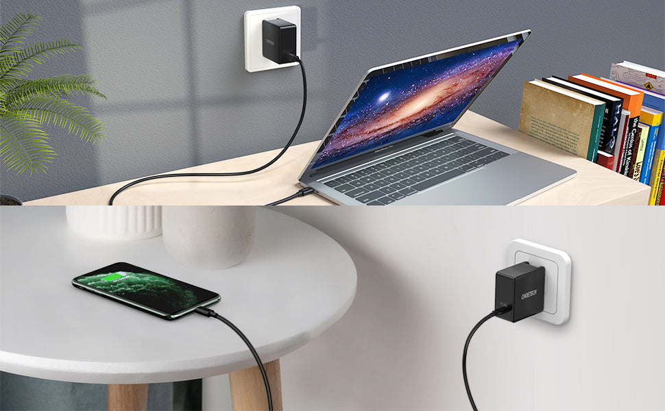 Incarcator retea 1x USB type C PD 60W negru Choetech Q4004