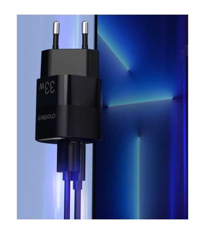 Incarcator retea Choetech PD5006-EU-BK 33W 1x USB TYPE C 1x USB-A