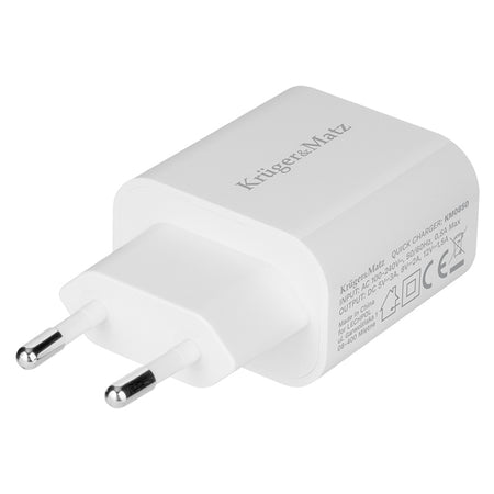 Incarcator retea POWER DELIVERY 18W 1x USB TYPE C PD Kruger&Matz KM0850