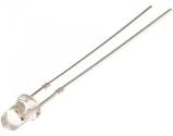 LED 3mm alb rece 12V 3000/4200mcd 30 grade Parte frontala convex OPTOSUPPLY OSW5DK3131A-12V