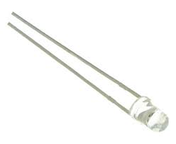 LED 3mm portocalie 12V 1120-1560mcd 30 grade Parte frontala convex OPTOSUPPLY OSO5JA3131A-12V