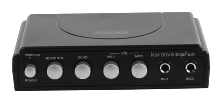 Mixer karaoke cu 2 microfoane negru Konig