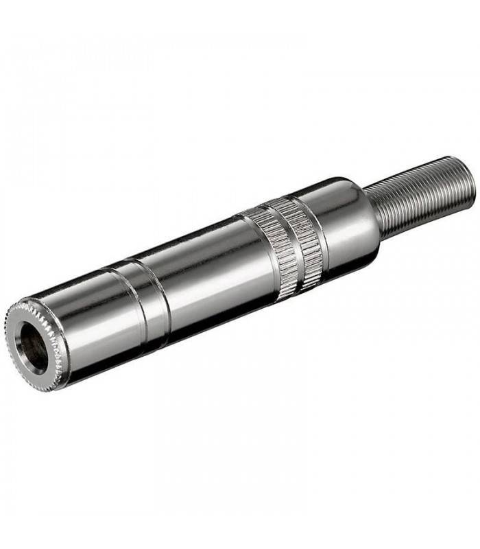 Mufa audio Jack 6.35 mm mono mama metal Goobay