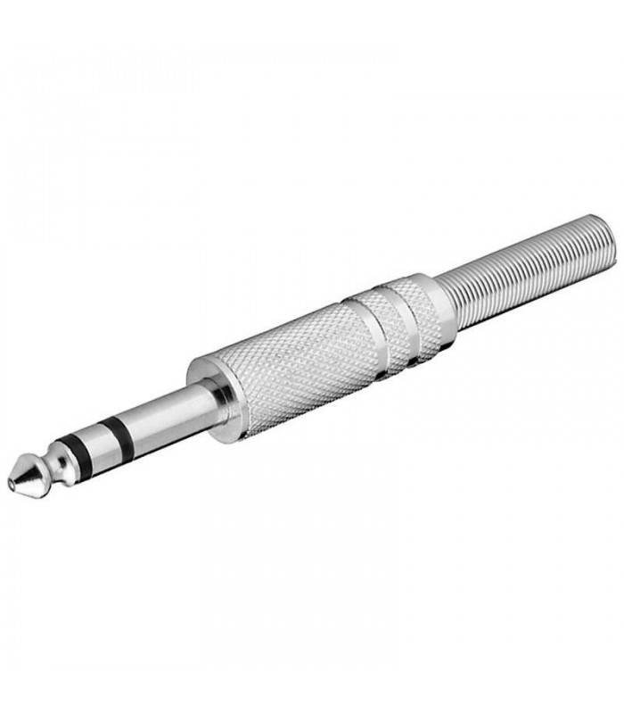 Mufa audio Jack 6.35 mm stereo tata metal Goobay