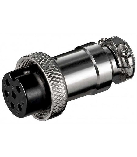 Mufa XLR 6 pini mama pentru microfon cu surub Goobay