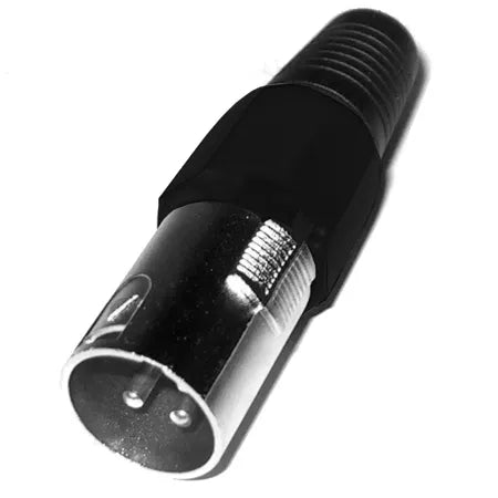 Mufa XLR tata negru montare cu lipire pe fir protectie pentru cablu WTY0054A