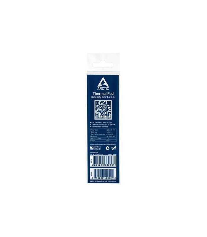 Pad termic Arctic 6W/mK grosime 1.5mm 120x20mm set 1buc
