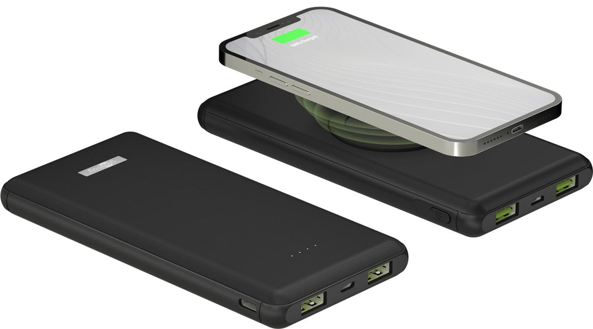 Power Bank acumulator extern wireless 10000mAh USB TYPE C PD QC3.0 Fast Charger Goobay