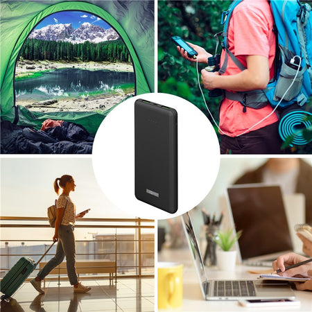 Power Bank acumulator extern wireless 10000mAh USB TYPE C PD QC3.0 Fast Charger Goobay