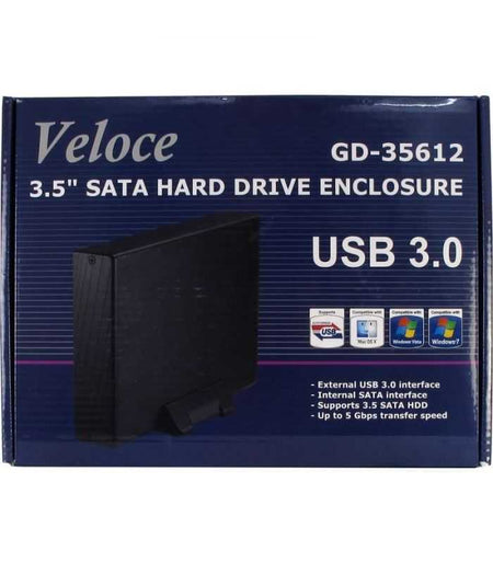 Rack HDD Inter-Tech Veloce GD-35612 3.5 inch USB 3.0 negru