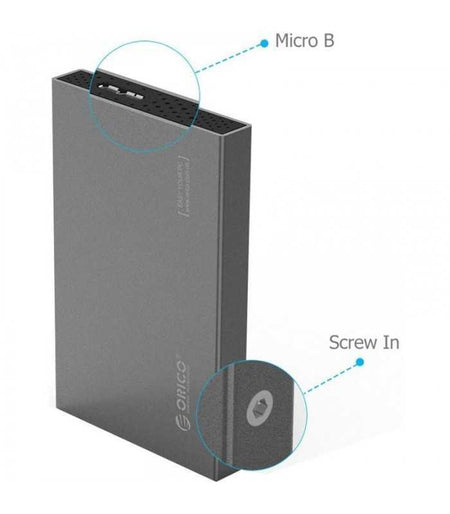 Rack HDD USB 3.0 Tool Free 2.5 inch SATA argintiu Orico 2518S3